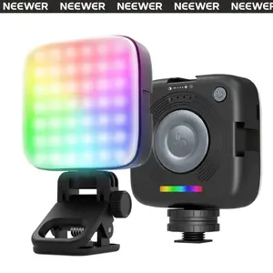 NEEWER Magnetic Video Light, Portable Bi-Color LED Camera Light with Magnetic Mount, Dimmable On-Camera Light for Vlog, Photography & Live Streaming, N96&RGB126 summervibes