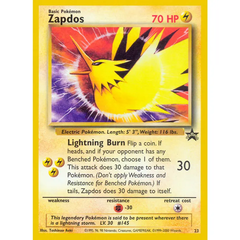 Zapdos promo (WOTC Promo)