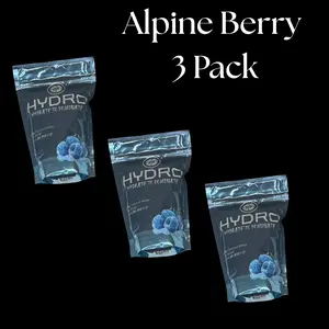Alpine Berry DS Hydro 3 Pack Beverage Flavor - Zero Sugar Hydration with Electrolytes & Vitamins for Endurance