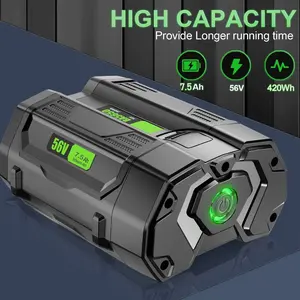 56V 7.5Ah Lithium For EGO Power+ battery BA4200T BA4200 BA1400 BA5600T BA2240