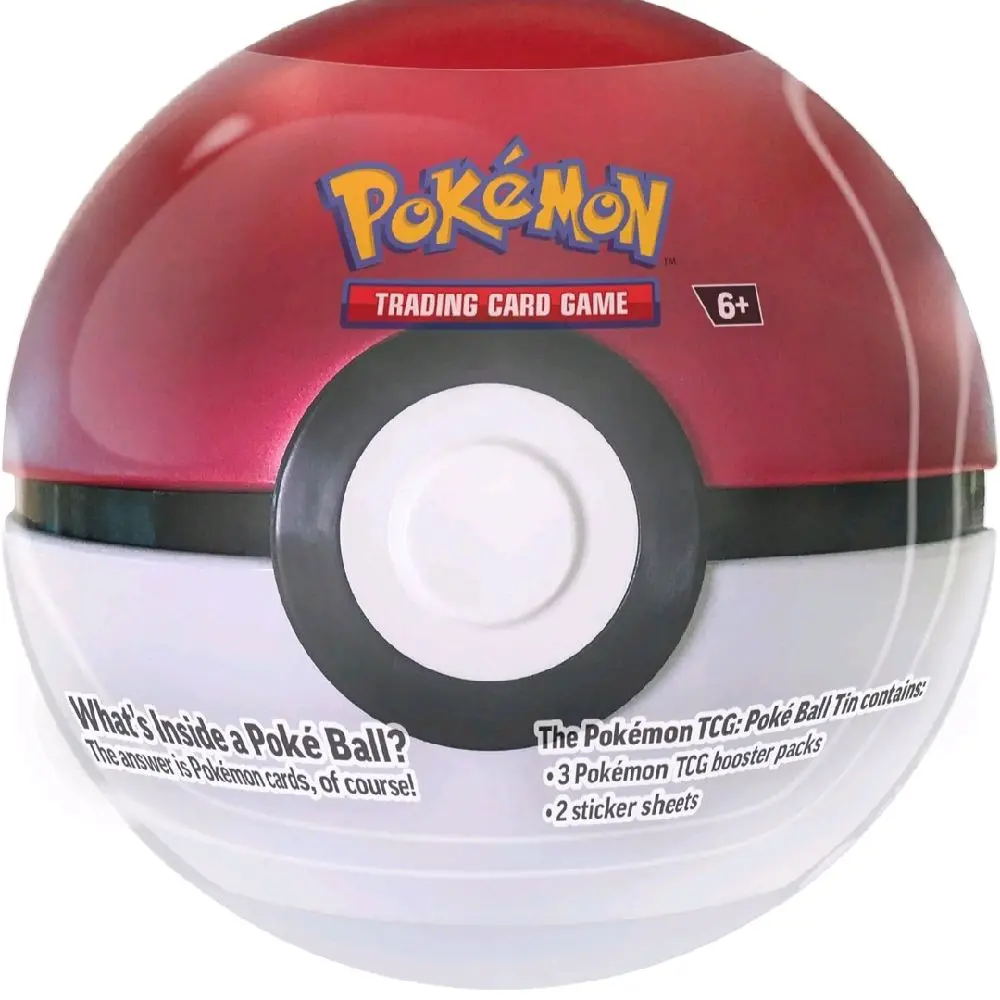 Pokemon TCG Poke Ball Tin - 1 Randomly Selected Collectible Trading Card Game Container