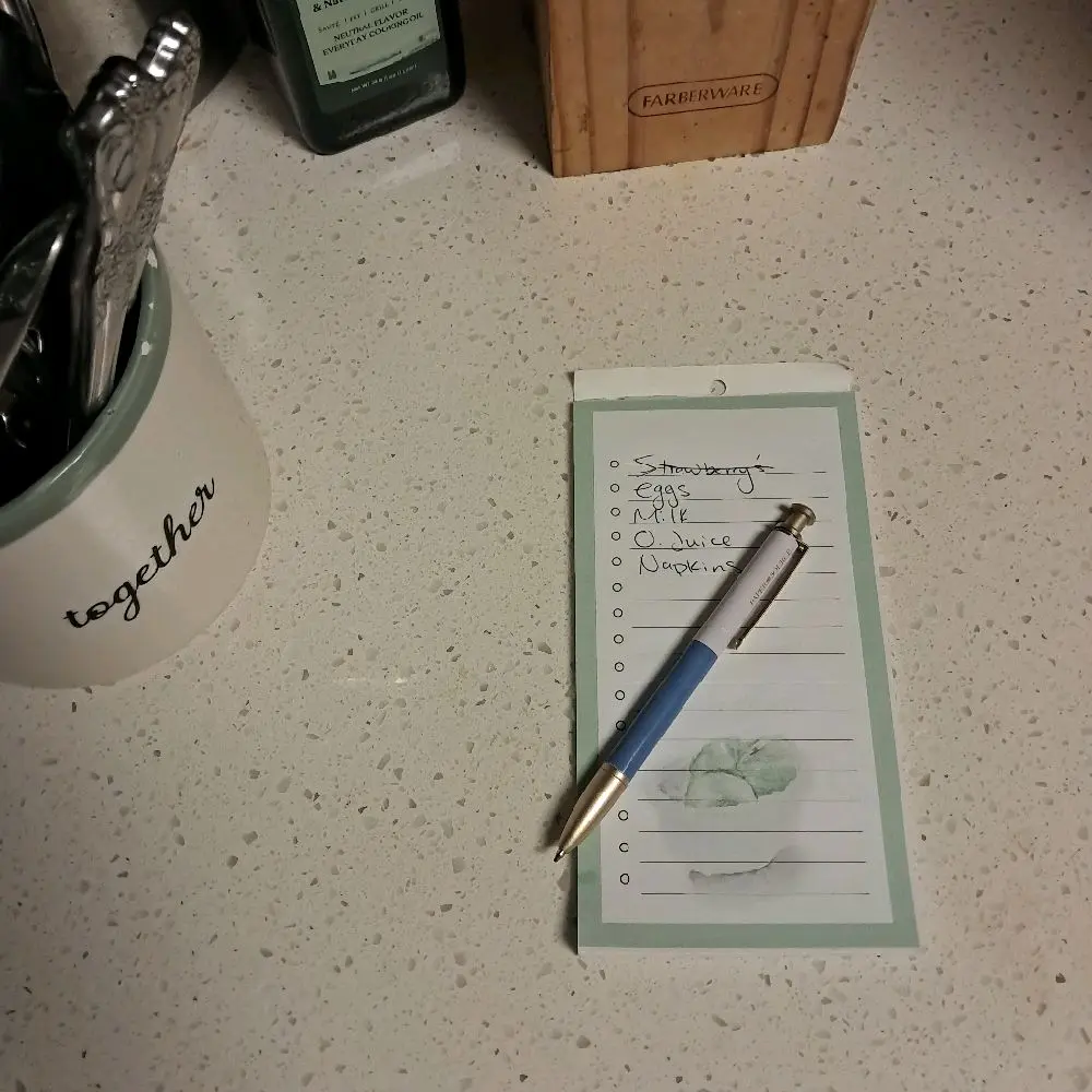 Handmade List - Blank Checklist for Groceries Chores Errands Routine Maintenance Organizational Tool