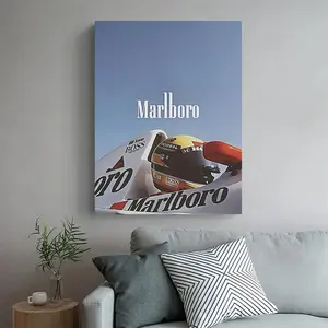 Aesthetic F1 Formula 1 Racing Car Canvas Print, 5‑Number Race Car Wall Decor for Bedroom, Living Room, Bathroom, Kitchen & Office Decoration art
