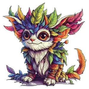 Unique Irregular Animal Shaped Wooden Handmade Puzzle, Perfect Gift for Lovers & Friends, Party Game, DIY Leisure Activity, Fun Toy, Home Decor, Jigsaw Puzzles