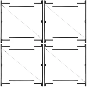 Adjust-A-Gate Steel Frame Gate Kit, 36"-60" Wide Opening Up To 7' High (4 Pack)