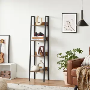 Maurus Steel Ladder Bookcase, Bookself for Home Office