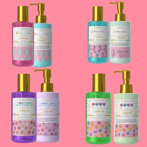 Aminnah Body Mists & Lotions Bundles - Unicorn Dreams, Mermaid Kisses, XOXO, Sprinkle Donut Scents - Lightweight Fragrance & Hydration - 2/8-Piece Set for Women & Girls - Perfect Gift for Any Occasion