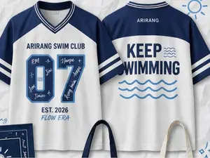 Keep Swimming Football Jersey Mix Mesh, Swim Club Football Jersey