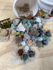 THE MINI PIRATE - QUART SIZED NATURAL CRYSTAL RAW STONE MINING BUCKET