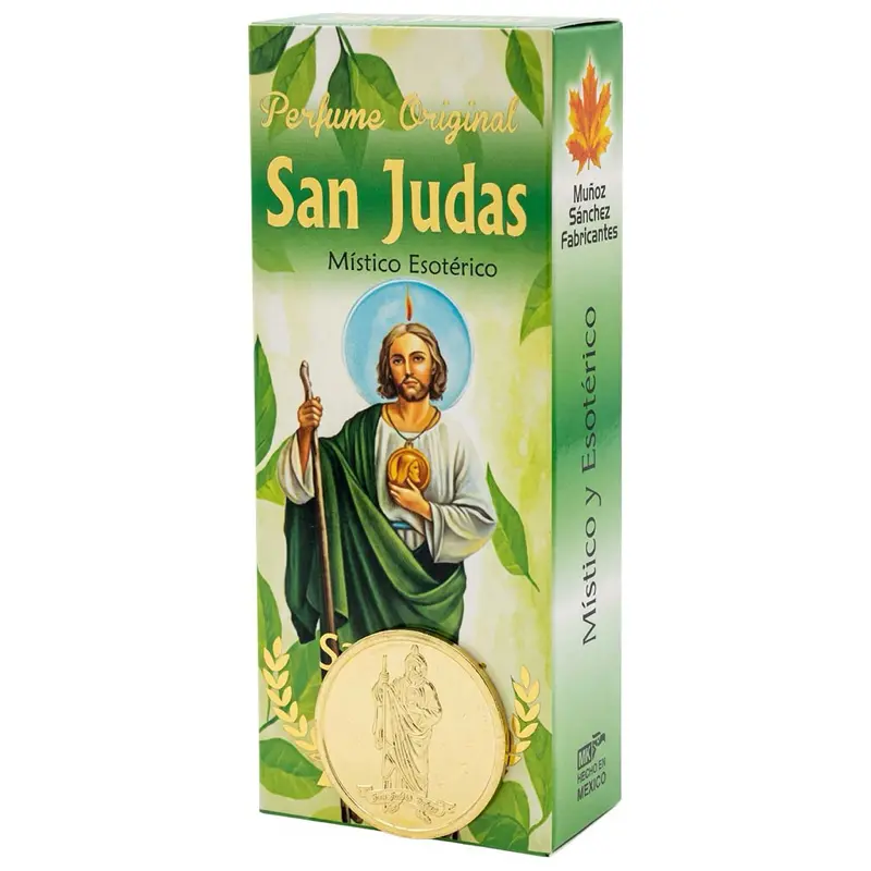 San Judas Perfume with Medalls - Fragrance for Men and Women Citrus Woody Musk Limited Edition