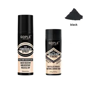 Hair Fiber Kit with Styling Spray, Hairstyles Product, Fill Sparse Fine Hair, Holding Fibers for Thinning Hair, Multiple Colors Available, Volumizing Powder, Styler, Hair Volume Powder