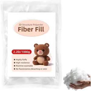 Polyfill Stuffing 2.2 lb,  Fiberfill Filler for Stuffed , Couch Pillows, Crochet Cushions, Cloud Decorations & Craft Projects, Washable and High-Resilience