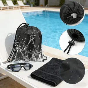 10pcs Adjustable Shrink Buckle Drawstring Bags Oxford Cloth Storage Pouches for Home Travel Outdoor