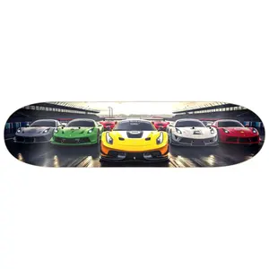 Racing Through Tracks | Skateboard Wall Art