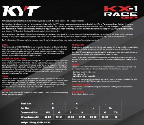 KYT KX-1 Race GP