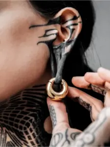 1PCS Daily Simple Style Fashion Ear Weights Hangers 316 Stainless Steel Tunnels Gauges for Stretched Lobe Piercing Jewelry,Casual All-Season Accessory for Daily Wear Earring Stainless Steel Earrings