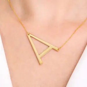 Large Initial Necklace