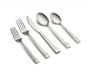 Cambridge Axis Sand 51-pc. Flatware Set
