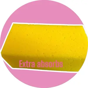 Car Wash Yellow soft  Sponge Extra Absorbs Great For All Car Types Flexible Cleaning Tool