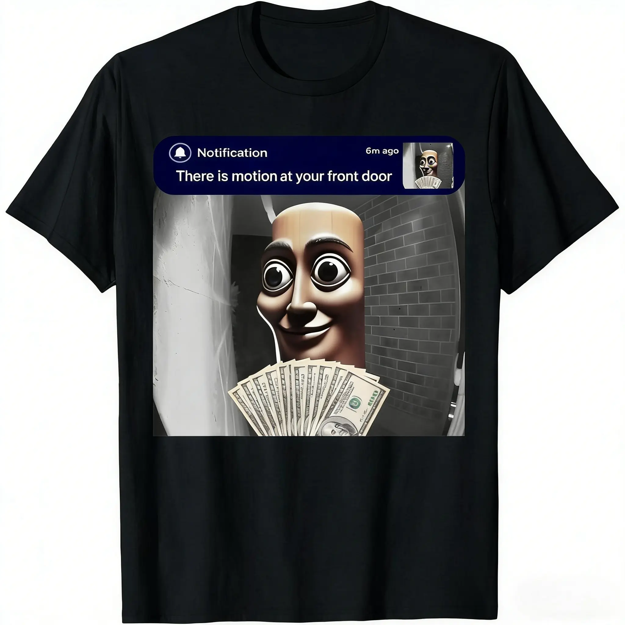 Tung Tung Tung DoorbellMeme Everyday Casual Graphic T-Shirt