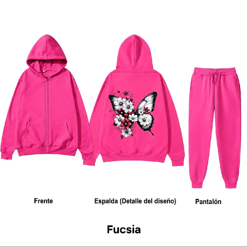 Rosa Pink Hoodie and Sweatpants Set for Comfortable Everyday Wear