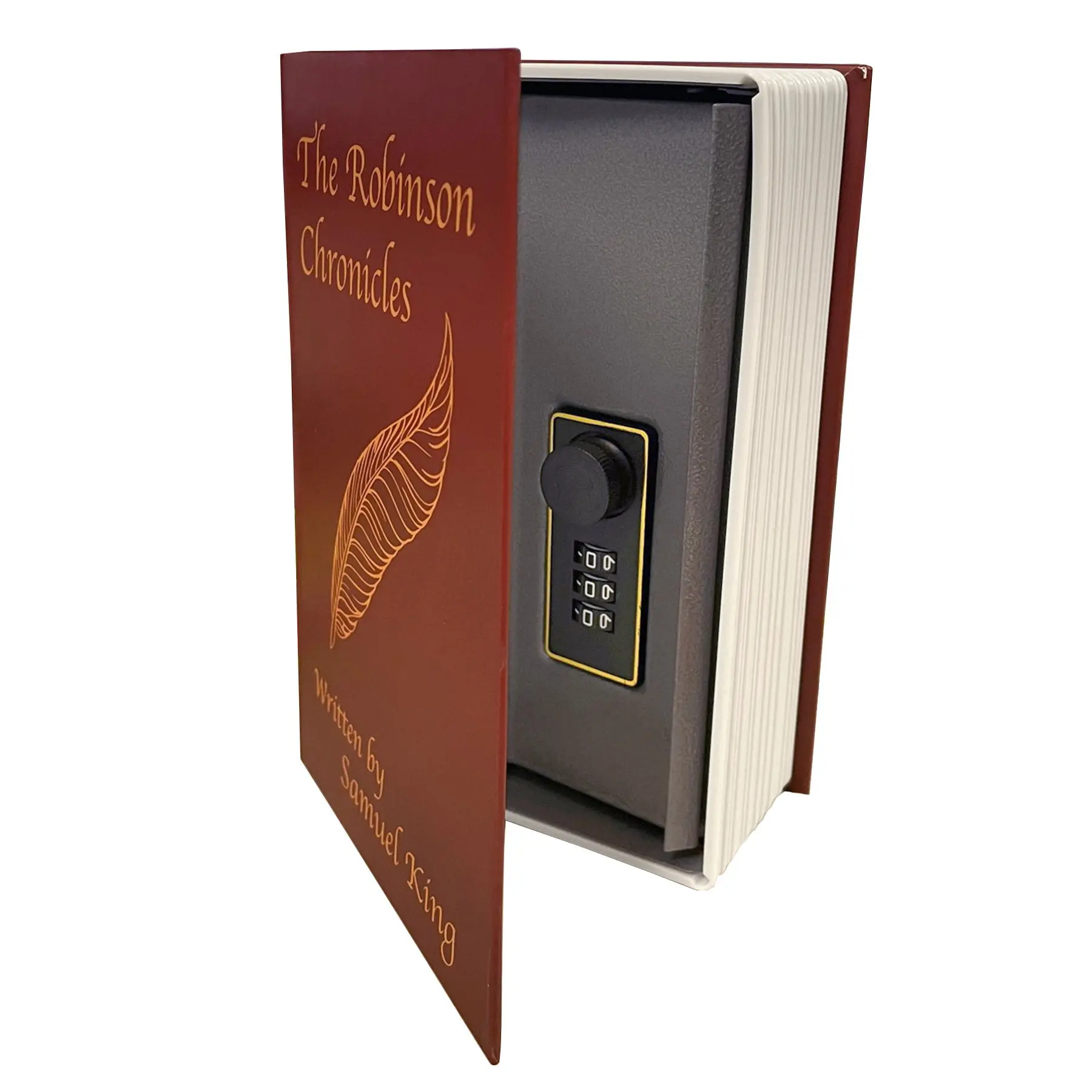Locking Diversion Book Safe- Secure Triple-Tumbler Combination Lock - Home Safe for Keys Cash & Important Items - Easy Access & Versatile Storage - 4-5/8” x 7-1/8” x 2-1/8” Vault Safe Box Money Safe Box Security Safe Box Money Safe Bag