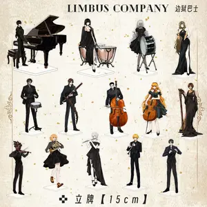 14 Pcs Set Action Acrylic Stand Figure Toy Cos Anime Limbus Company Don Quixote Heathcliff Outis Faust Figurines Kids Gift Toys