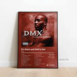 DMX - It's Dark and Hell Is Hot - Custom Album Poster - Hip Hop Wall Art - Personalized Album Cover - DMX Poster - Custom Album Print