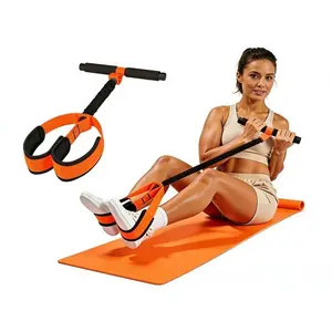 Foot Pedal Resistance Band Abdominal Crunch Helper Fitness Equipment High Elasticity Foot Press Pull Rope Home Use Leg Beauty Tool