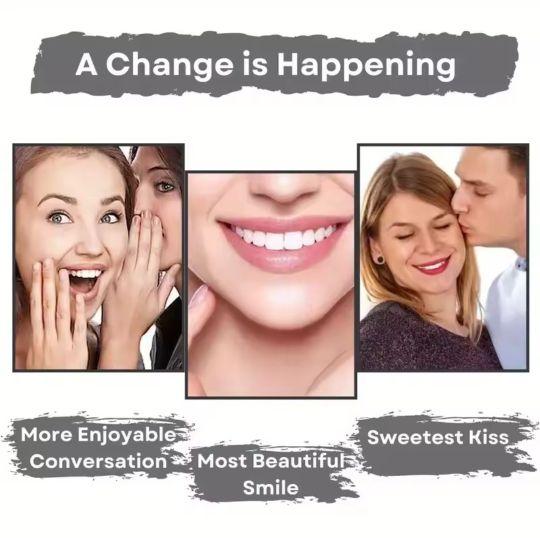 Purple teeth cleaning powder - sulfate free, deep cleaning and polishing, whitens teeth in 5 days Toothbrush
