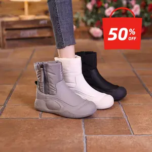 Women's Winter Indoor Bootie Slippers Fleece Lining Water Resistant Non-Slip Warm Cozy House Ankle Boots