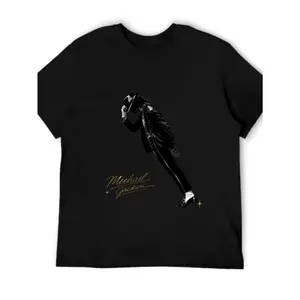 Classic Style Men's T-Shirt Michael Jackson Dance Pose Graphic Summer Casual Wear For Music Lovers And Fans