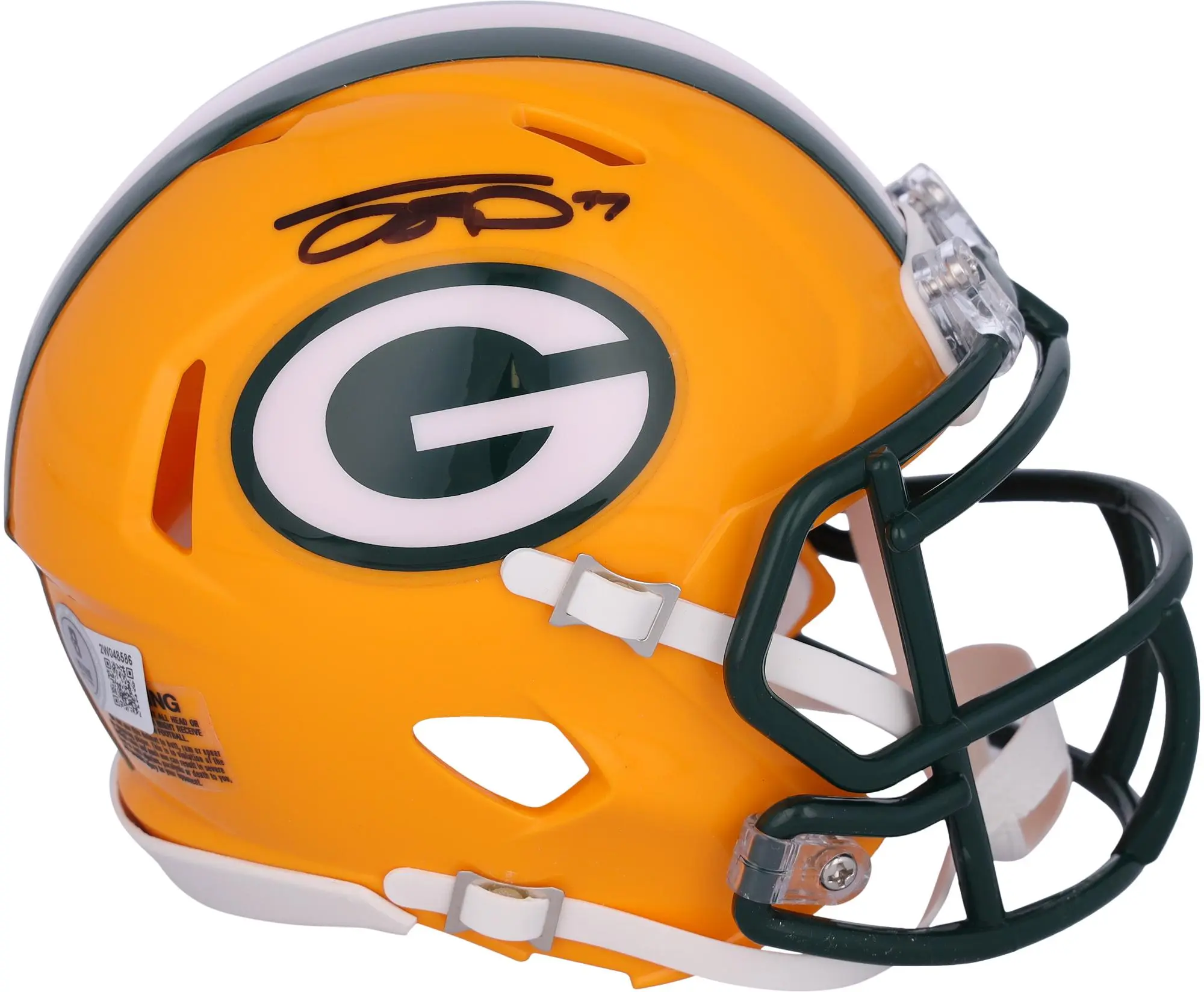 Jayden Reed Green Bay Packers Autographed Speed Mini Helmet - Fanatics Authentic Certified