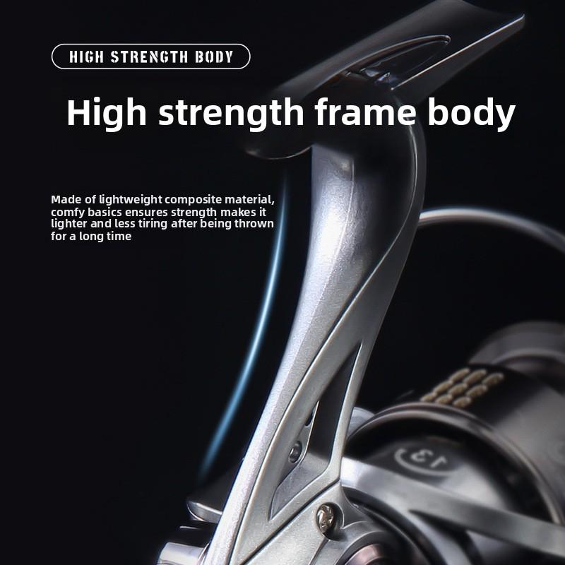 Luya spinning wheel Stella double rocker arm fishing wheel long throw fish wheel Chromium Casting Fishing Reel