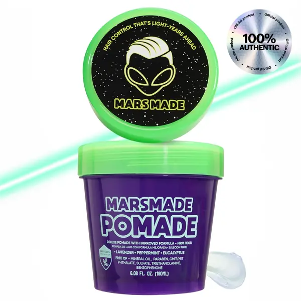 MARSMADE Hair Pomade- Official Product Edge Control & Combats Itchy Dry Scalp - Long-Lasting Hair Shine, No Flaking No Residue Cruelty Free (6 fl oz)