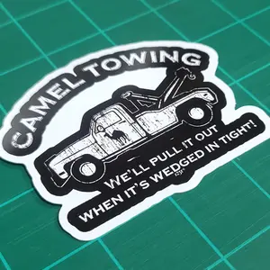 Camel Towing Sticker Decor Decorative Decor Decorative