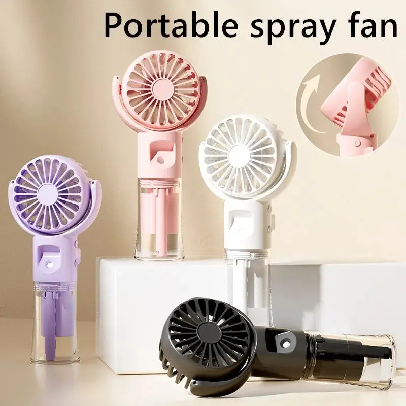 Handheld Mist Cooling Fan