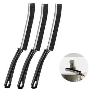 Multi-Functional Bathroom Crevice Cleaning Edge Brush, Toilet Grout Small Brush,Cepillos Para limpiar Baños, Effortlessly Cleans Car, Kitchen Floor Corners, 3 Pcs
