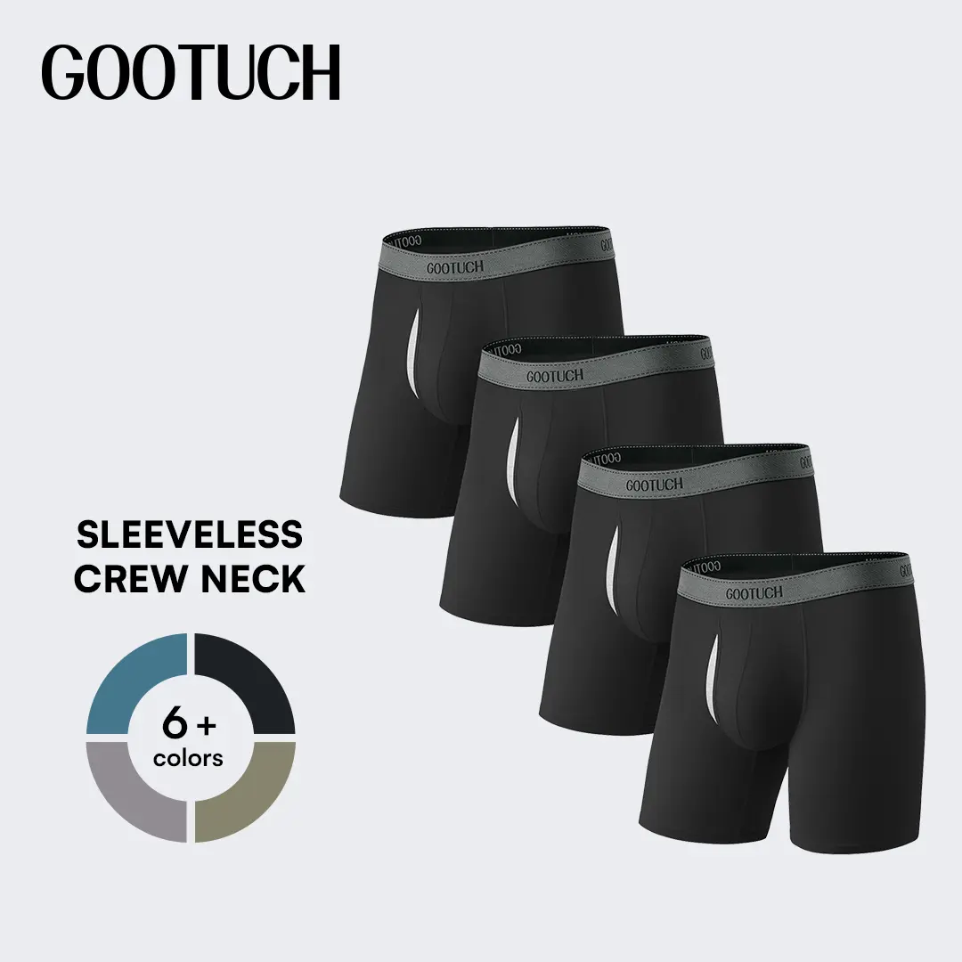 GOOTUCH Men's Silver-Ion Tech Underwear, Moisture Wicking Odor Control Boxer Briefs, Wider Soft Waistband (2&4 Pack)