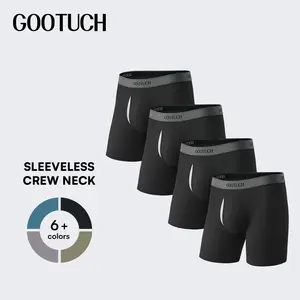 GOOTUCH Men's Silver-Ion Tech Underwear, Moisture Wicking Odor Control Boxer Briefs, Wider Soft Waistband (2&4 Pack)