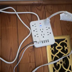 15-in-1 Power Strip with Switch & Surge ProtectionMultifunctional surge protector with 8AC Outlets 4 USB & 3Type-C USB Ports Socket for Office Home and Travel WallOutlet Extender Power Socket Expander electrica loutlet