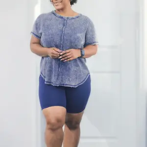 Washed Baby Waffle Top Only