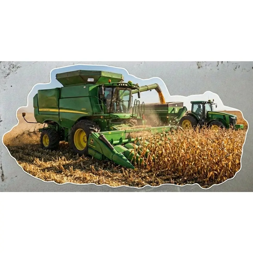 Deere Corn Industrial Equipment Window or Helmet Decal Tiktok