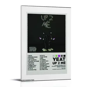 QIAOZ-Yeat Poster Up 2 Album Cover Poster Posters Music Album Cover Posters Canvas Wall Art High-Resolution Vintage Band & Artist Prints for Room