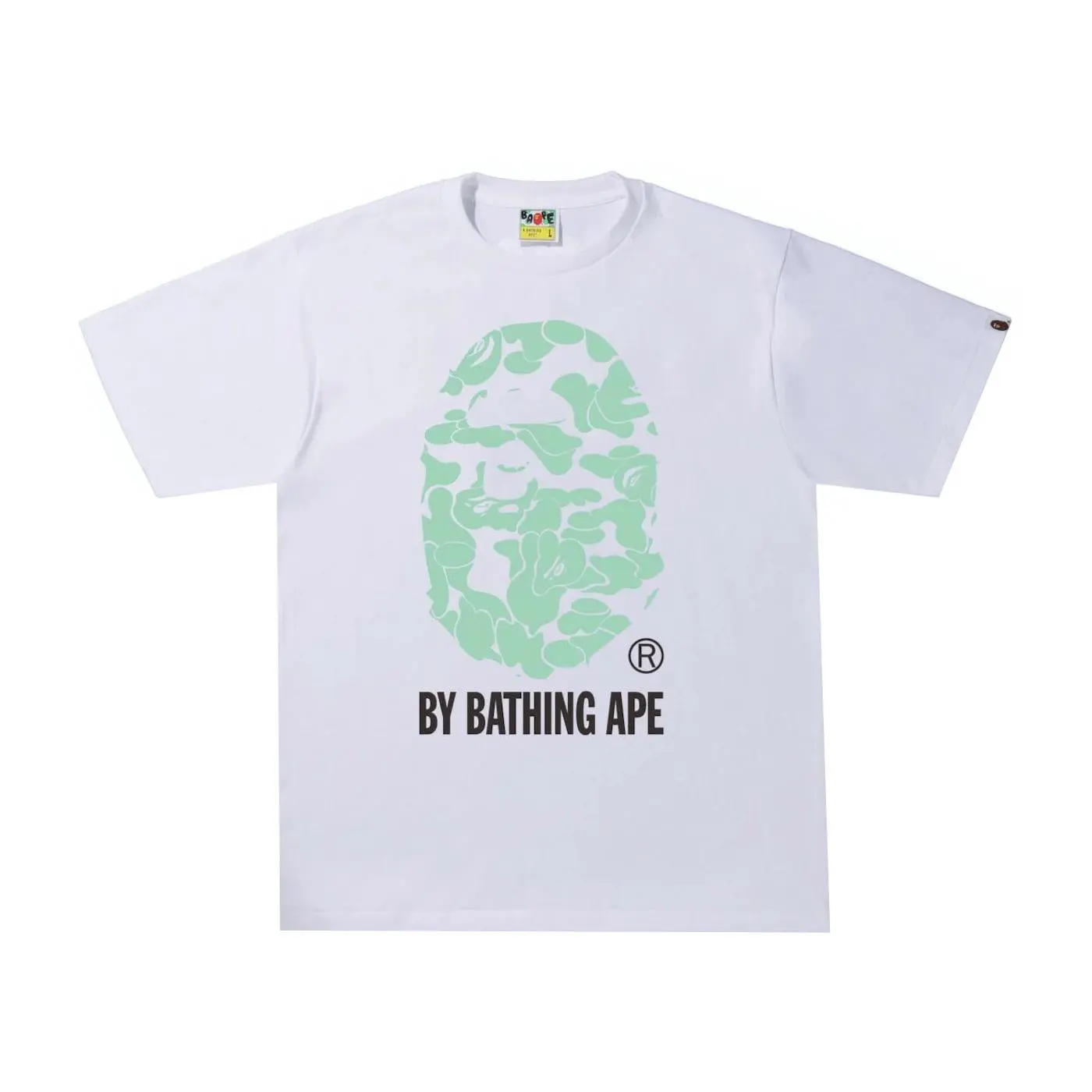 BAPE Text Code Camo By Bathing Ape Tee White