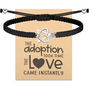 Adoption Symbol Charm Bracelet Gotcha Day Bracelet Adoption Gifts Adoptive Jewelry Adoptive Mom Jewelry Foster Parent Thank You Gift