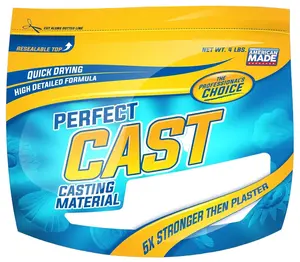 Perfect Cast 4lbs Casting Material - 5X Stronger Than Plaster, Quick Drying, High Detail Formula, Professional Choice for Sculptures & Molds