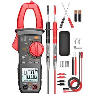 Digital Clamp Meter Multimeter Tester 4000 Counts with NCV Amp Ohm Volt Measures AC Current, AC/DC Voltage,Capacitance, Resistance, Diodes, Continuity Frequency Backlight Electrican Tools