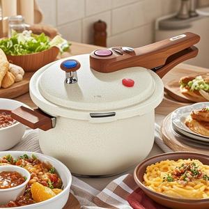 stainless steel pressure cooker, multifunctional pressure cooker, kitchen cookware for gas, electric, stove, easy to clean, kitchen accessories, kitchen food gadgets