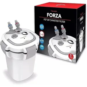 Aquatop Forza Premium Canister Filter, 7W UV, 295 GPH – for 60-90 Gallon Tanks